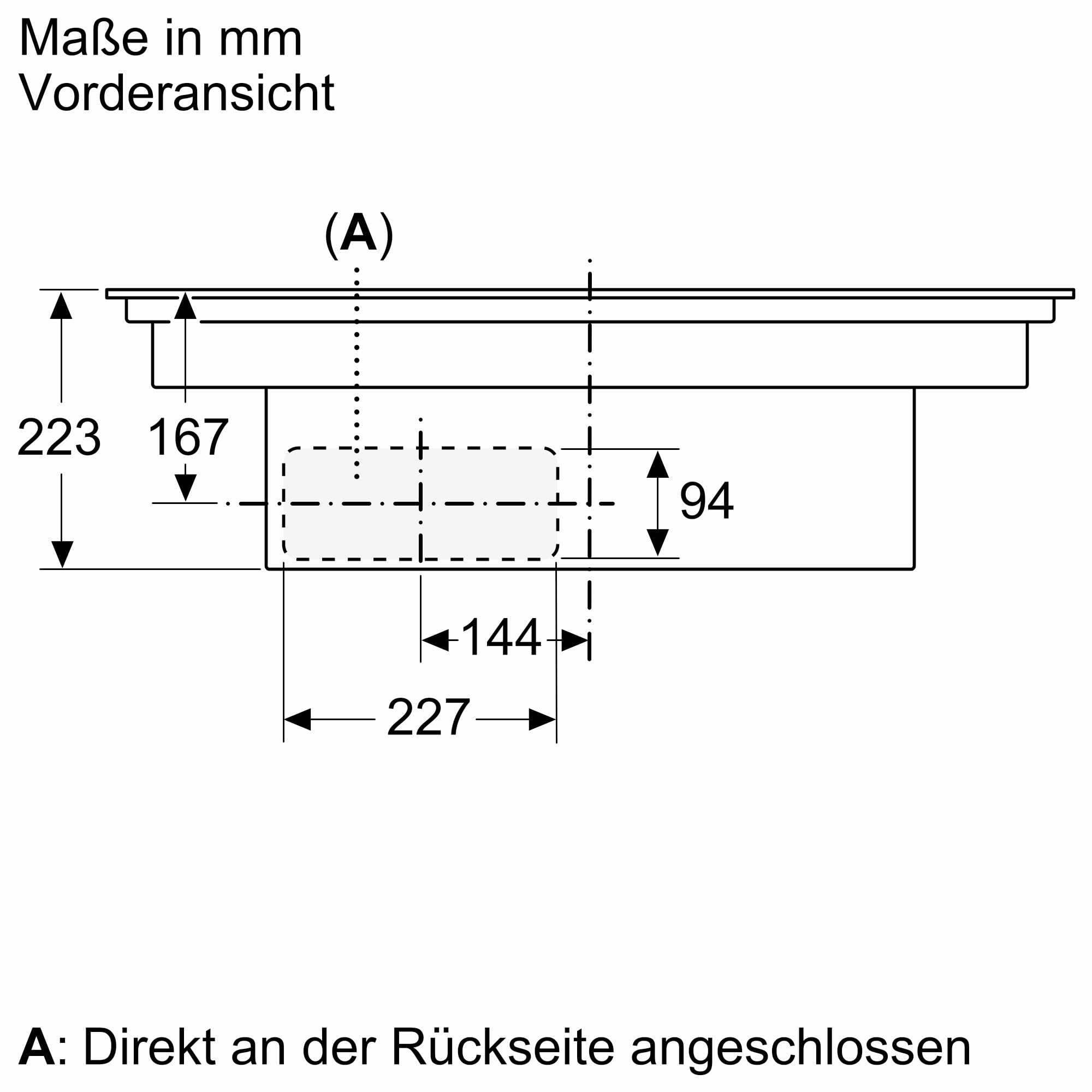 NEFF V58NHQ4L0 N 70 Induktionskochfeld mit integriertem Dunstabzug 80 cm Rahmenlos aufliegend
