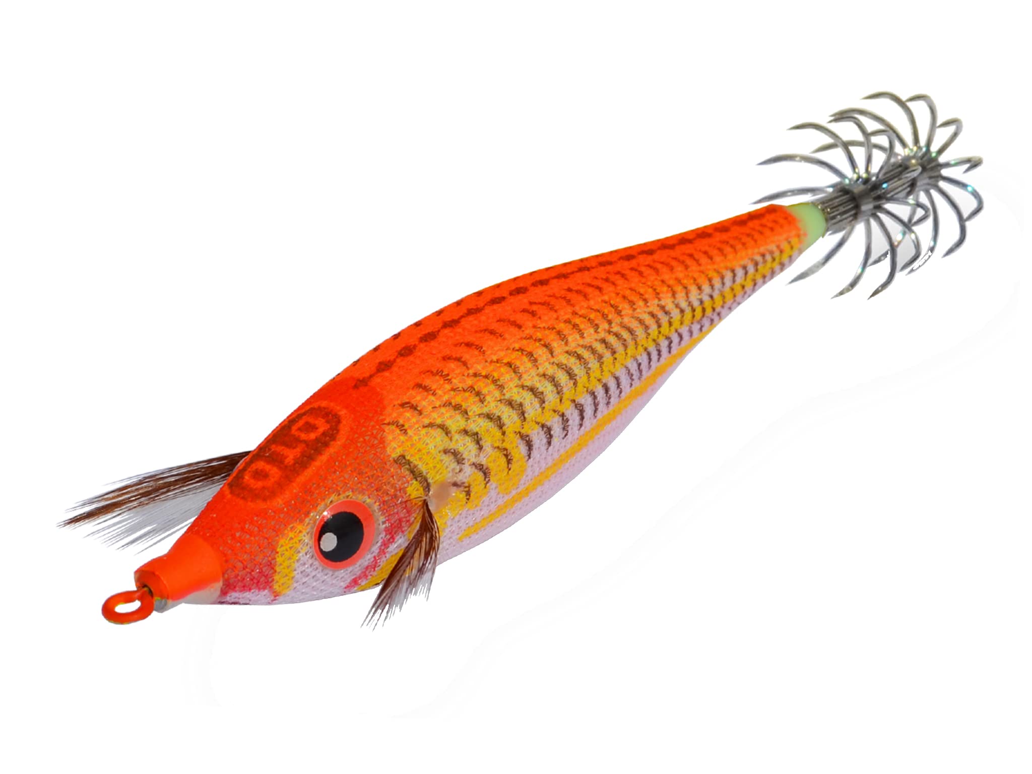 Totanara Fluorescente Per Calamari DTD TRLJA 2.0 - Doppio Cestello Giallo/rosso - Foto 9