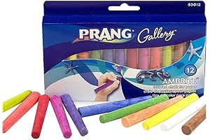 Prang Gallery Ambrite Paper Chalk, Ideal for Wet or Dry Applications, Available in Assorted Colors
