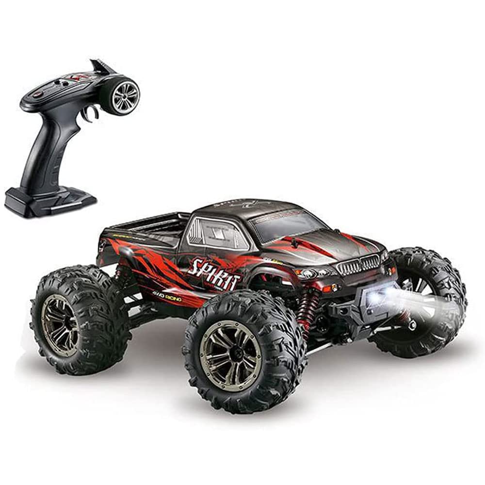 50 Km/H Szybki Rc Off-road Monster Truck, Terenowy Samochód Zdalnie Sterowany Z Napędem Na 4 Koła Z Niezależnym Zawieszeniem, Reflektorami Led I Wodoodpornością Ipx4