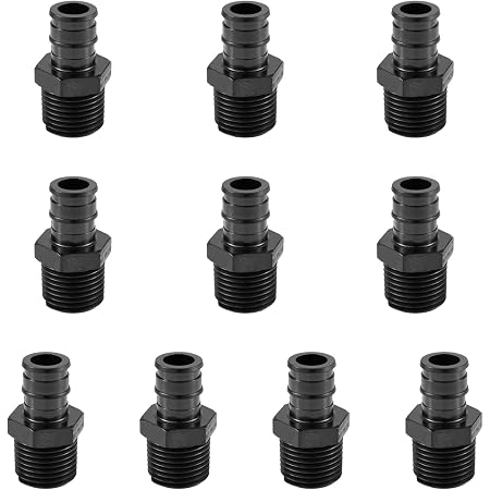 10 Vannes à Bille Efield Pex – 1/2 X 1/2 – En PPSU – Raccords à Sertir