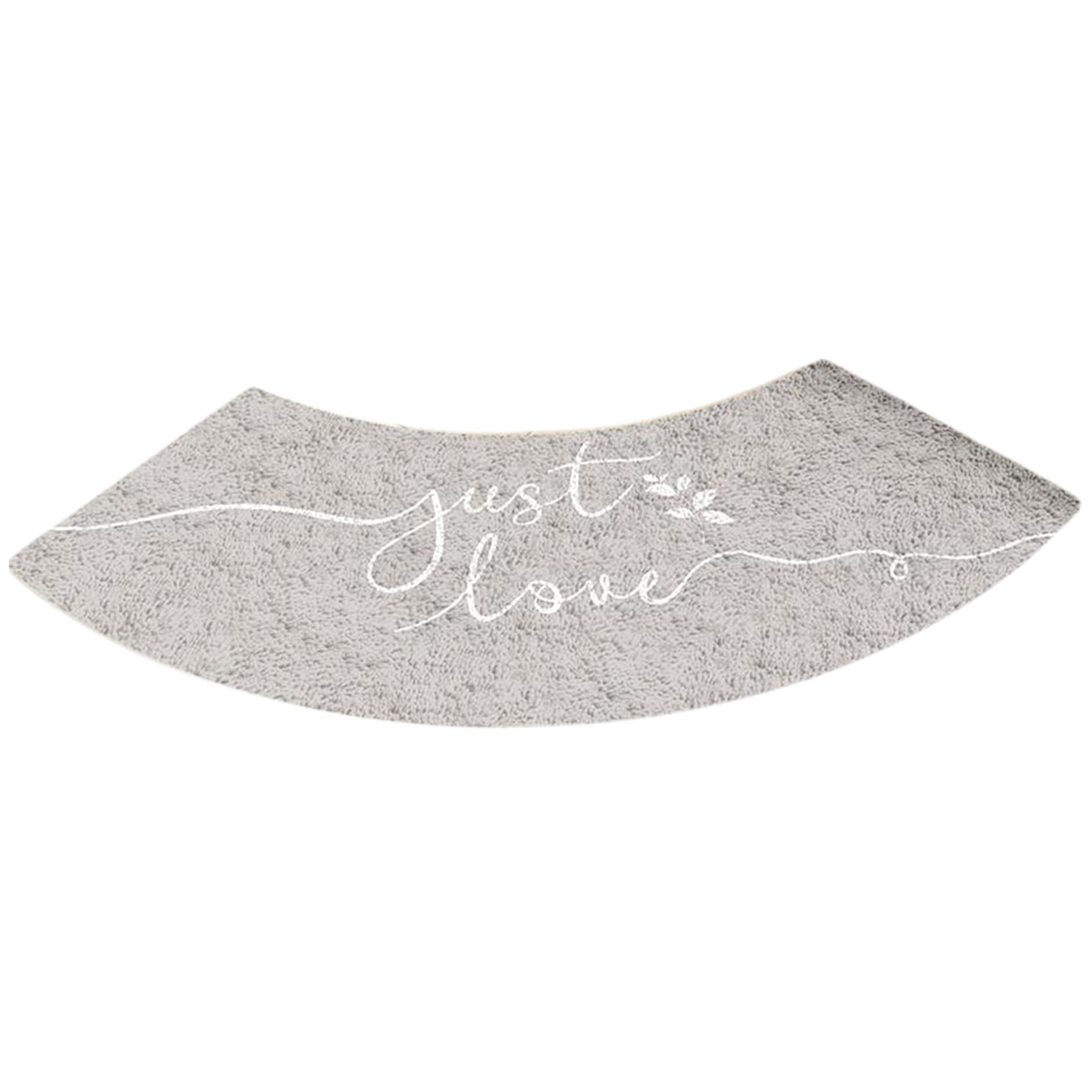 Ngbbby 45*100Cm Curved Bath Mat 18X39 Soft Absorbent Bath Mat Non Slip Corner Shower Machine Washable For Shower Tub