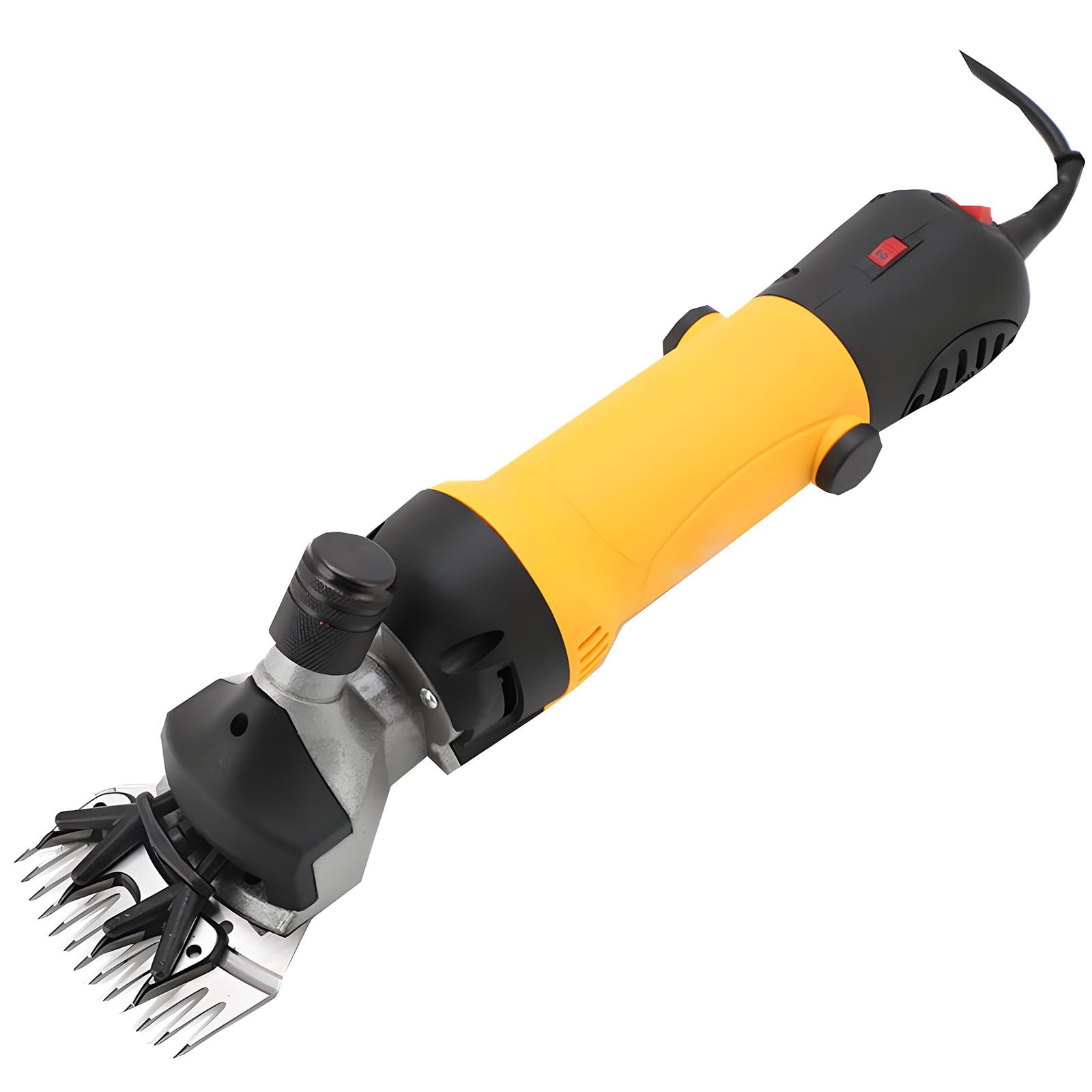 KRYANFEN Professional Electric Sheep Shears and Sheep Shearing Clippers with 690W 2400RPM Motor 6 Adjustable Speeds for Farm Livestock Sheep Goats Llamas Alpacas Yellow