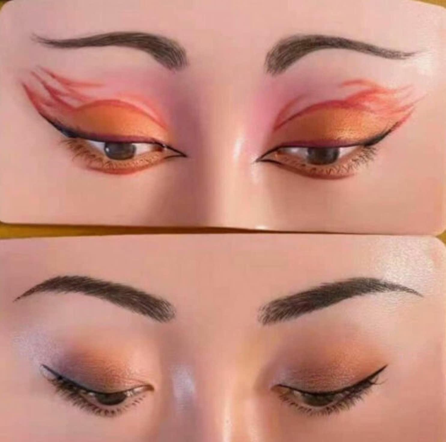 FEELHIGH Makeup Practice Board, Silicone Face - Realistic Surface for Makeup Practice 4