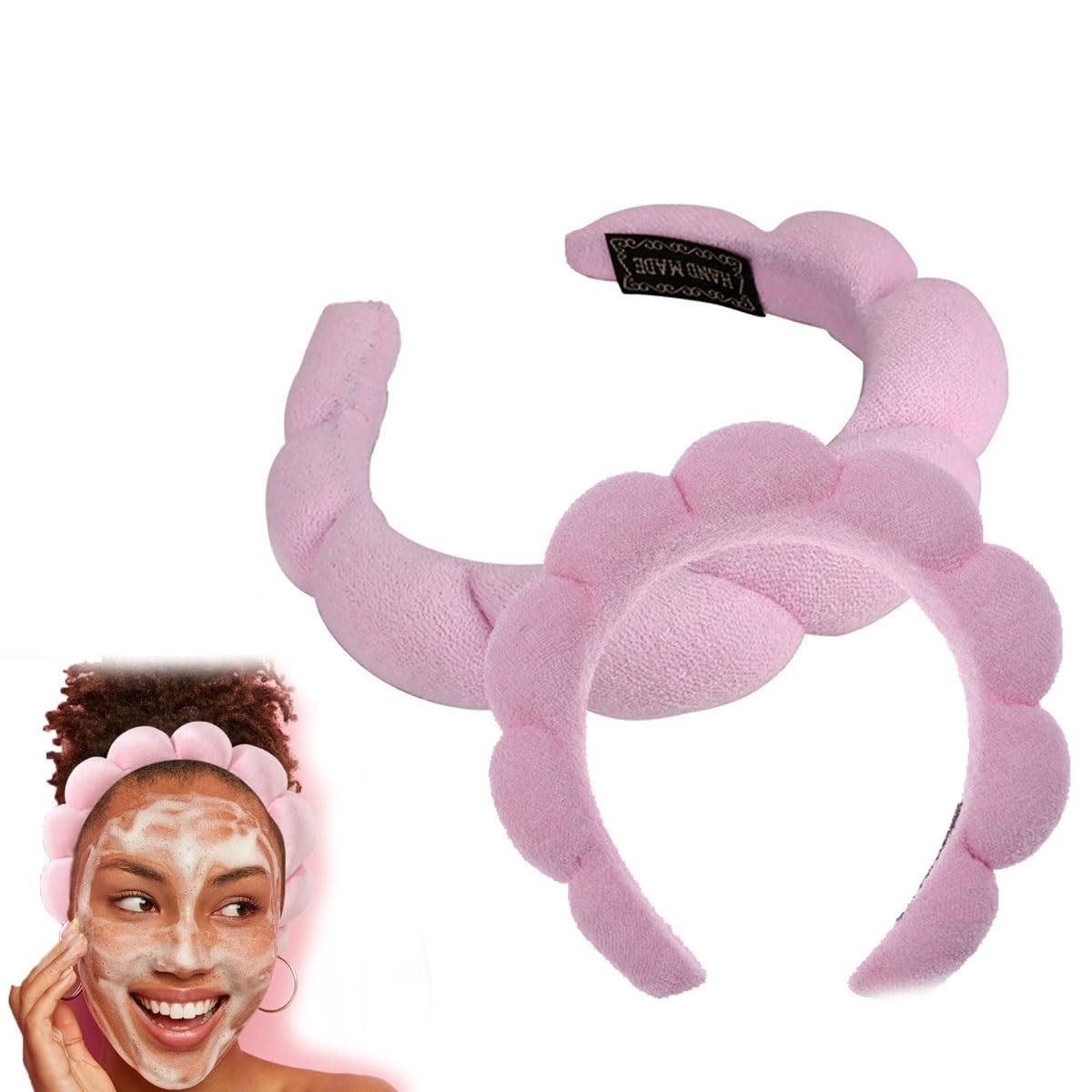 2 stuks bubbel spons hoofdbanden voor vrouwen - ideaal voor het wassen 2 stuks bubbel spons hoofdbanden voor vrouwen - ideaal voor het wassen