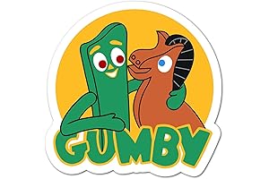Gumby Laptop Sticker: Retro Nostalgia for Kids