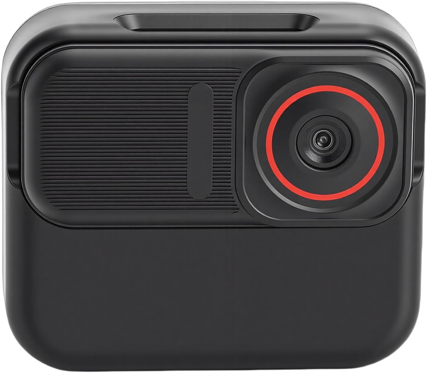 Фронт view of the Akozon Action Camera, showing the lens and main body.