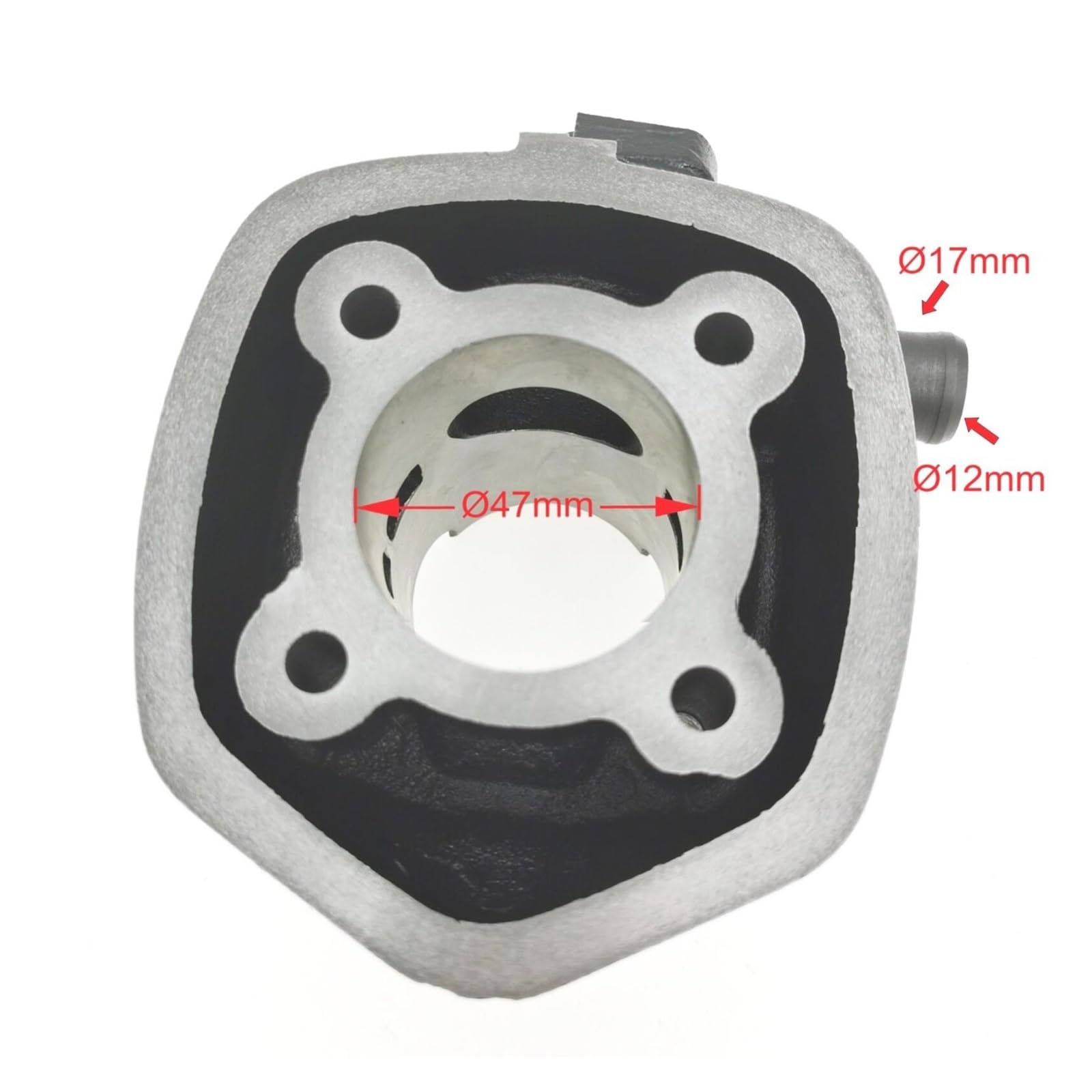 Kit Cilindro 70cc Big Bore 47mm Testa + Guarnizione Adatta Per Aprilia SR 70 Per Aerox 50 Set di pistoni di montaggio Kit pistone cilindro