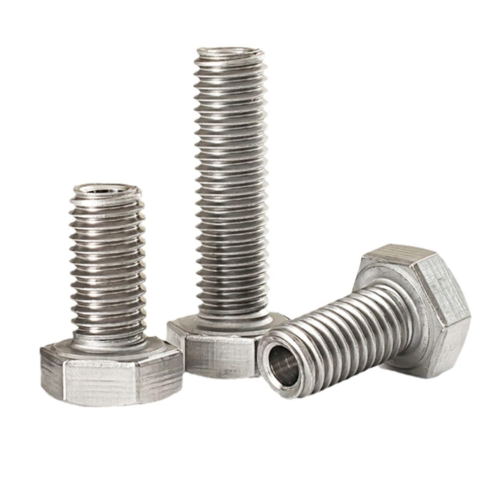 Perno de doble cabeza Tornillos de cabeza hexagonal, M4, M5, M6, M8, M10, M12, M14, M16, M20, de acero inoxidable 304, con orificio pasante for máquina de máscara hueca exterior(M12x25)