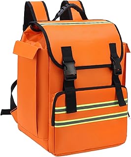 学校消防バックパック、オレンジスクールバッグ、キッズ消防士バックパックスクールバッグ、消防士、消防士デザインバックパック、消防士キッズバックパック、消防士スクールギア、消防デザイン学校バックパック。, オレンジ1, Refer to description