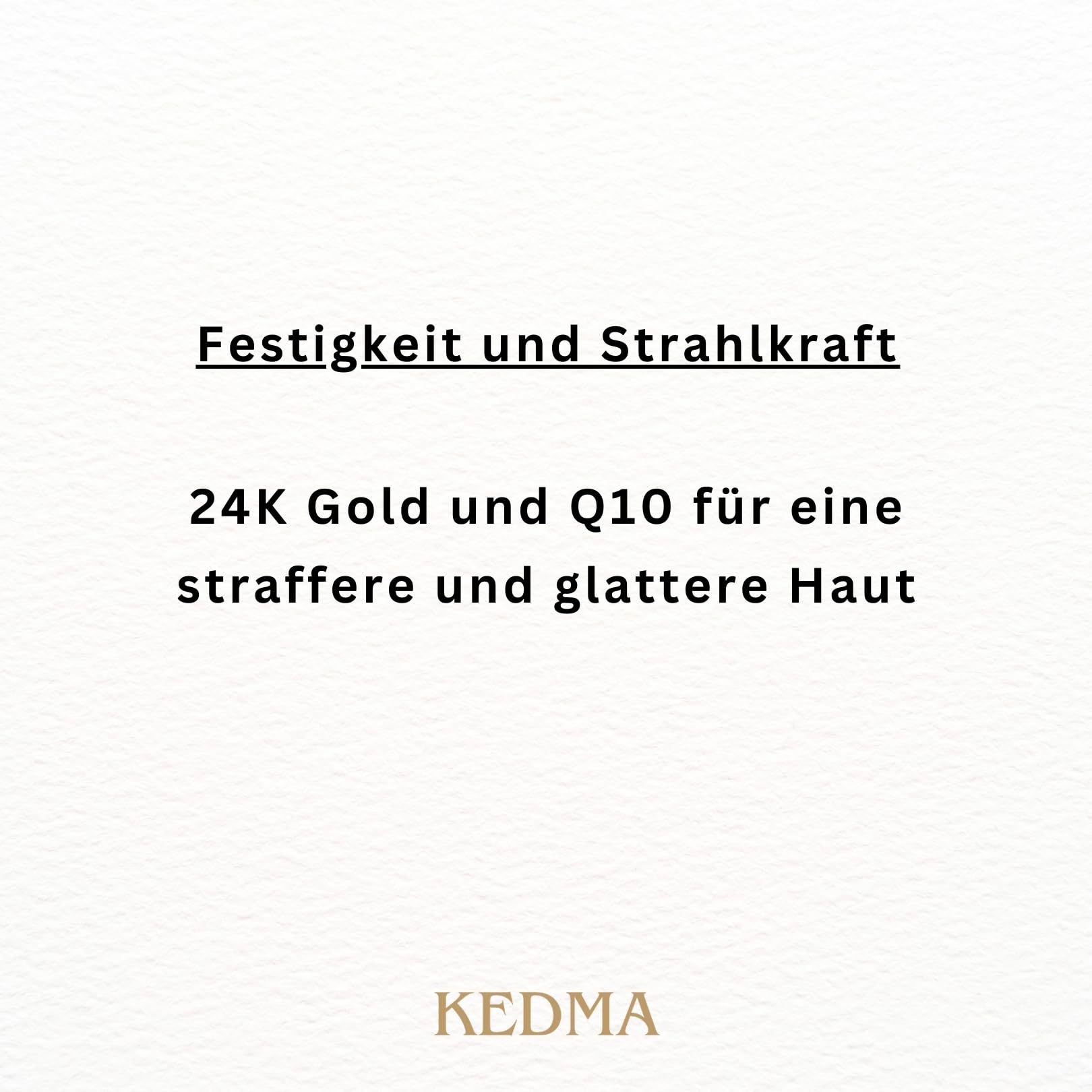 KEDMA - Gesichtsserum mit 24K Gold, Q10 und Multivitaminen - 60ml | 24K-Gold-Gesichtsserum mit Q10 und Multivitaminen spendet Feuchtigkeit und unterstützt Festigkeit und Ausstrahlung.