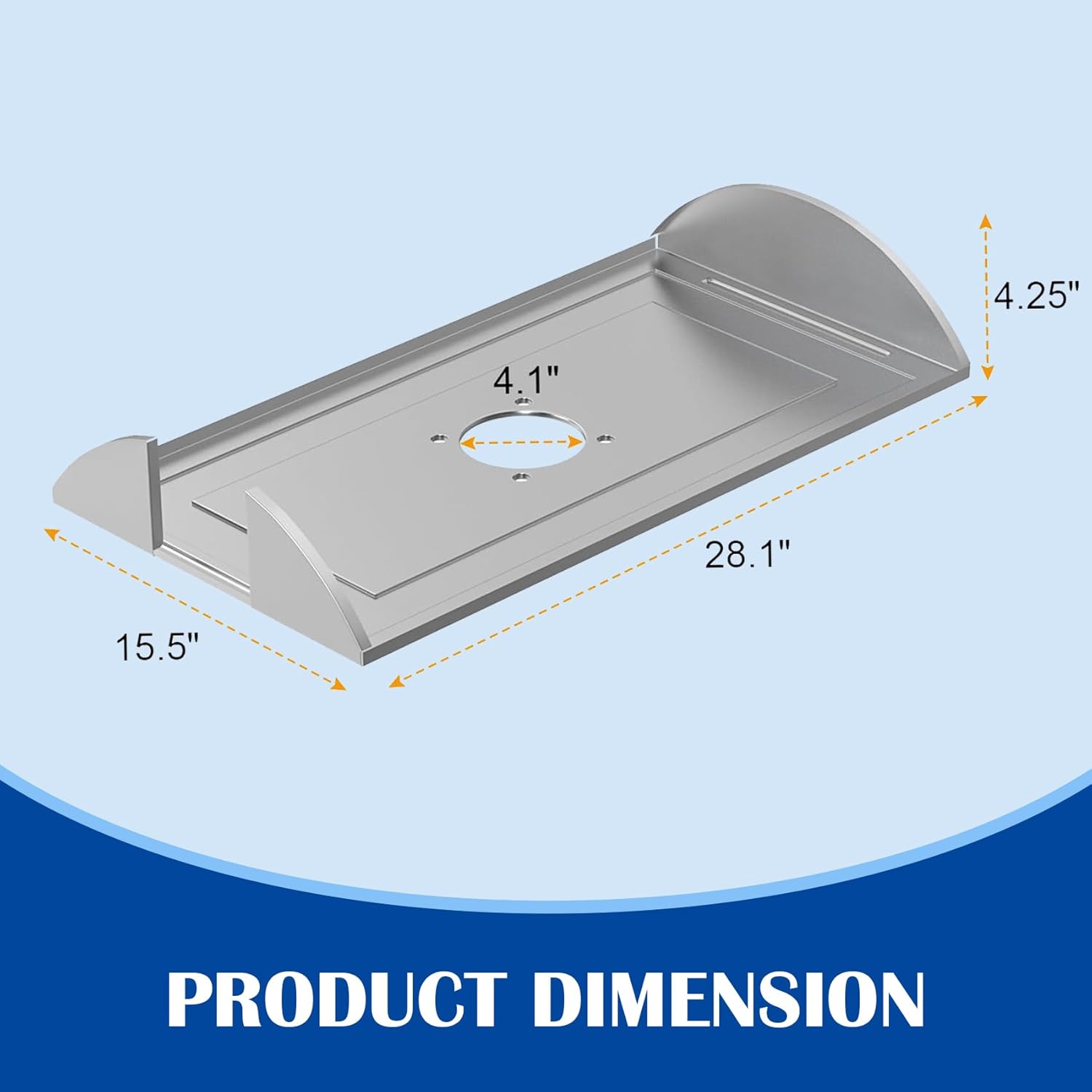 Heat Baffle Diffuser Plate Replacement Parts for Pit Boss 1000 1100 Series Pellet Smoker Grills, Pit Boss Austin XL Heat Shield Accessories, Pit Boss Pellet Grill Heat Diffuser Plate, Heavy Steel