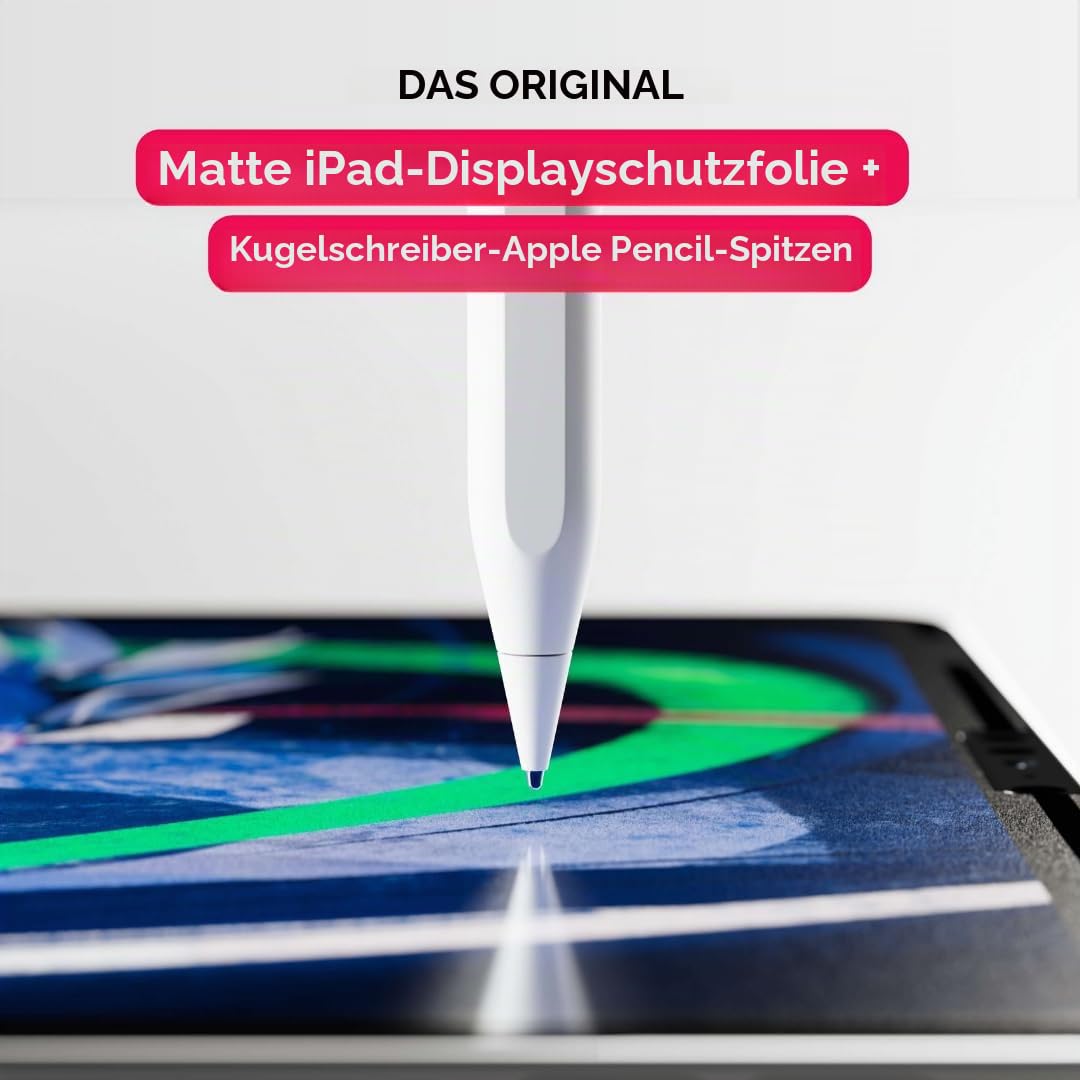 Astropad Rock Paper Pencil v2.0 - Papier Displayschutzfolie für iPad Pro 11 Zoll (M4, 2024) + Apple Pencil-Tips Ersatz 2 Pack
