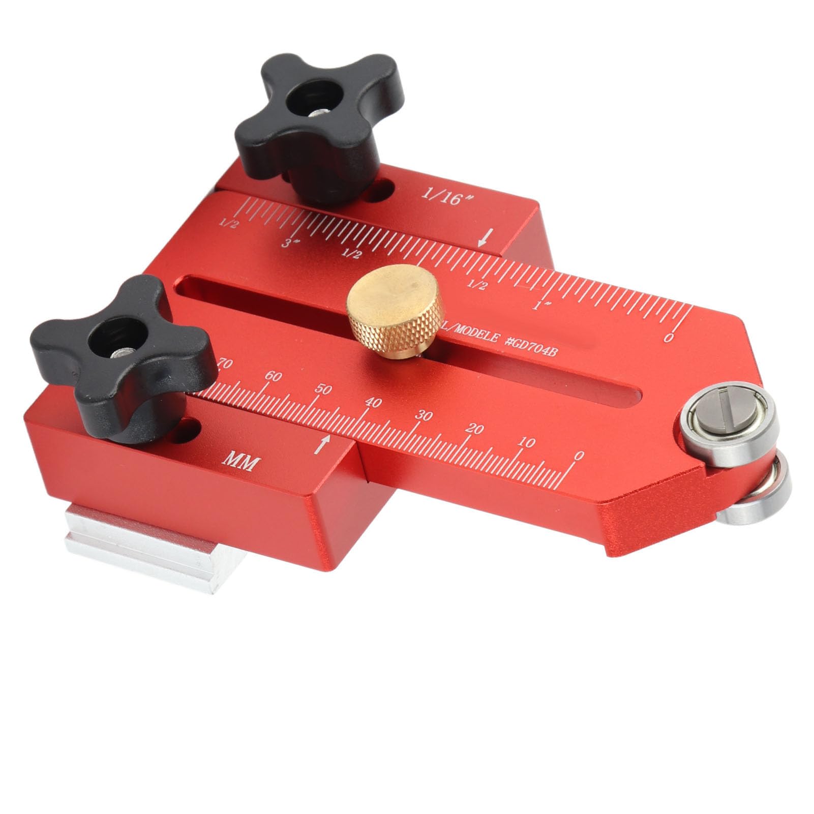 Safety Table Saw Jig Thin Rip Jig for Making Repetitive Narrow Thin Strip Cuts Metal Fast Thin Ripping Guide for Repeat Narrow Strip Cuts Works with Table Saw Router