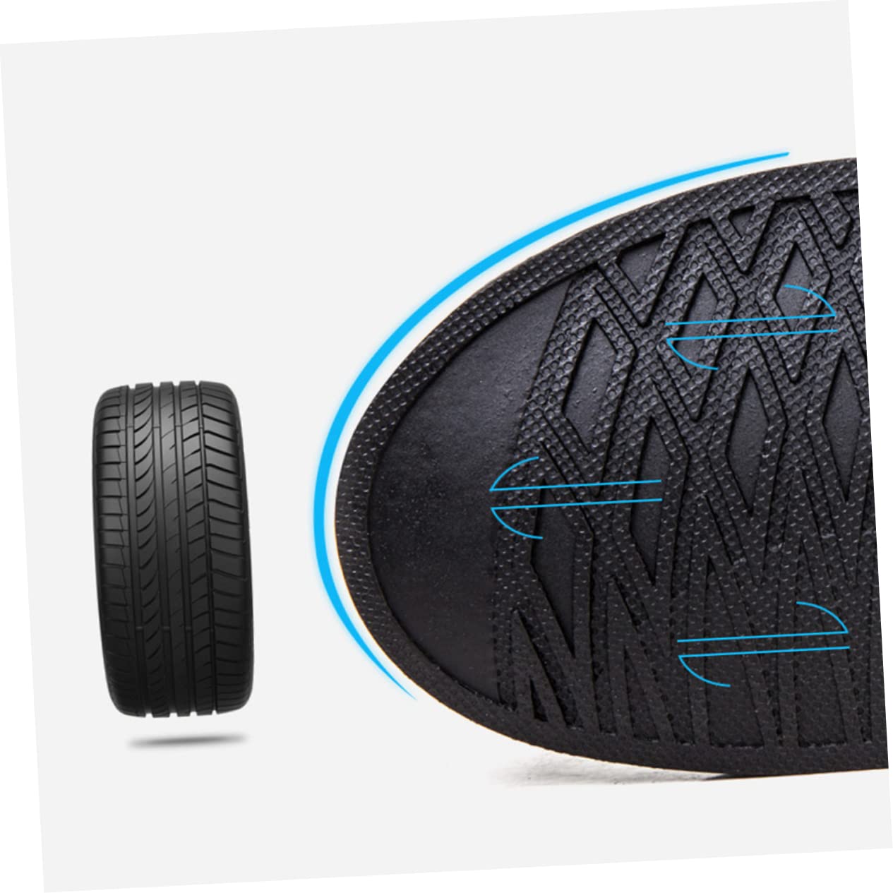 FUNOMOCYA Overshoes Snap Straps Waterproof Anti-slip Boot Covers Thicken Pvc Case Outdoor Walking Shoes Protector Size Xxl