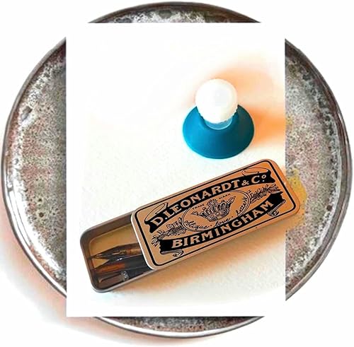 Miniatura 4 de Oblique Love Letters Un juego de 3 tintas vacías con tapas y soporte para bolígrafos de inmersión tintero para soporte de bolígrafo de inmersión