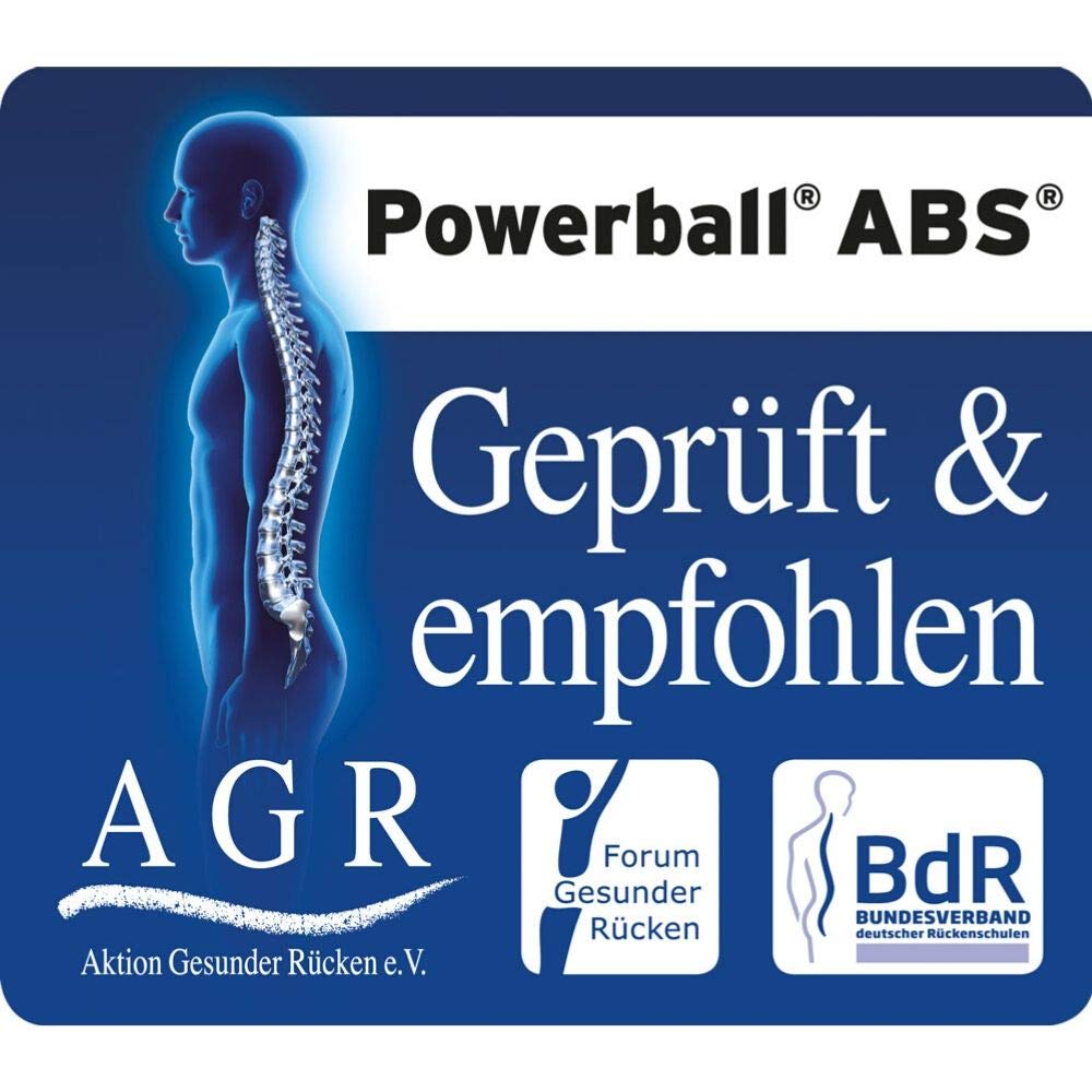 TOGU Gymnastikball Sitzball ABS (Berstsicher), 65 cm, blau