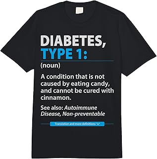 Diabetes Type 1 Definition Noun - T1D Diabetes Warrior Comfort Colors Adult Heavyweight T-Shirt