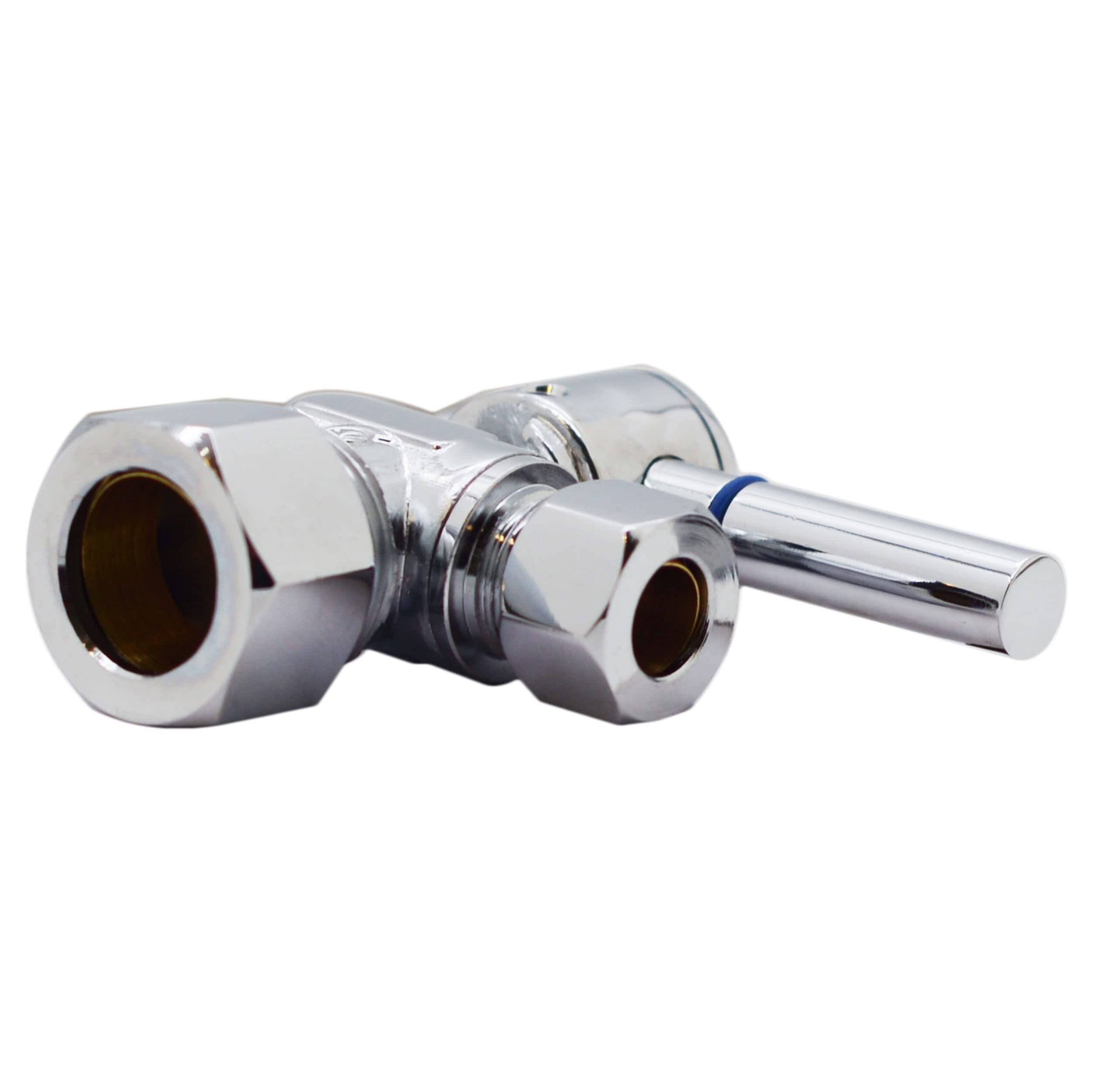 Westbrass - Kit de instalación de mango de compresión nominal para inodoro con línea de suministro de acero (1,27 cm), D1612TBL-26