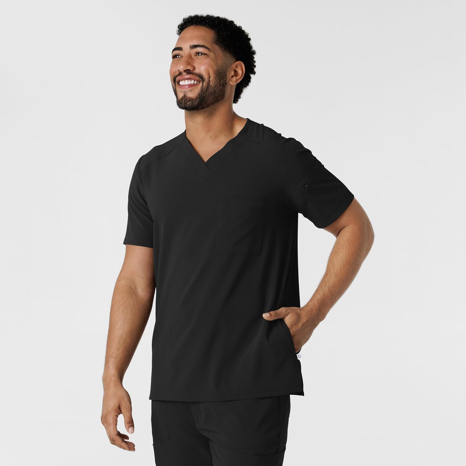 Wink Mens Scrub Top - Image 4