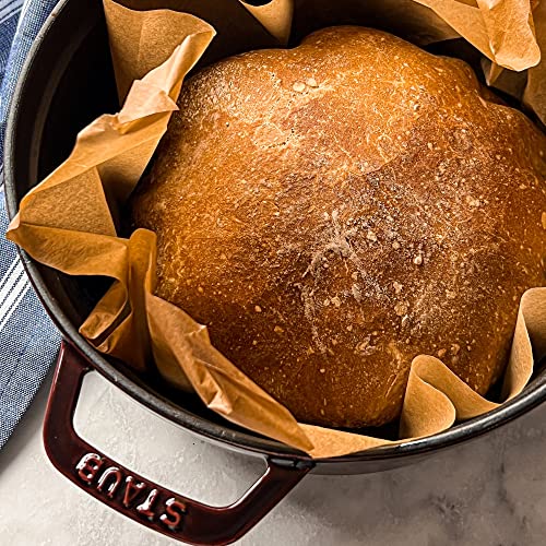 Image of Staub Cast Iron 13.25-qt Round Cocotte - Grenadine, Made in France