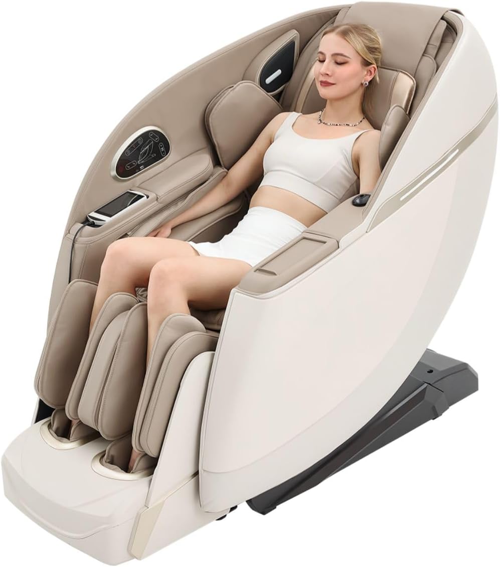MZ28 Zero Gravity 4D Full Body Home Massage Chair with Dedicated Foot & Calf Massage & Heat & Bluetooth Music Connect