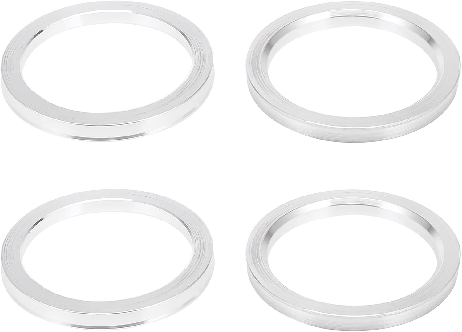 X AUTOHAUX 4pcs OD 108mm to ID 87.1mm Aluminium Alloy Car Hub Centric Rings Wheel Bore Center Spacer