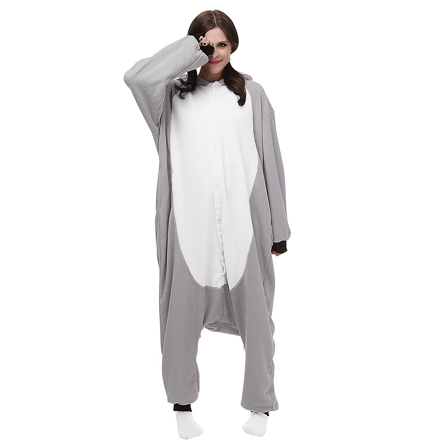 LBJR Combinaison Pyjama Homme Kigurumi Adulte Onesie Grenouillere Femme