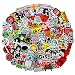 100pcs Band Stickers Pack Rock Roll Waterproof Stickers -Assorted Punk Rock Music Band, Idea for Luggage Skateboard Laptop Luggage Suitcase Book Covers etc (Rock Logo)