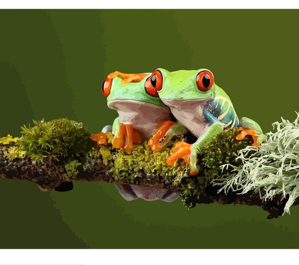 Twig two frogs - Jigsaw Puzzles For Adults 1000-Piece Diy Puzzle Kids Wooden Toys