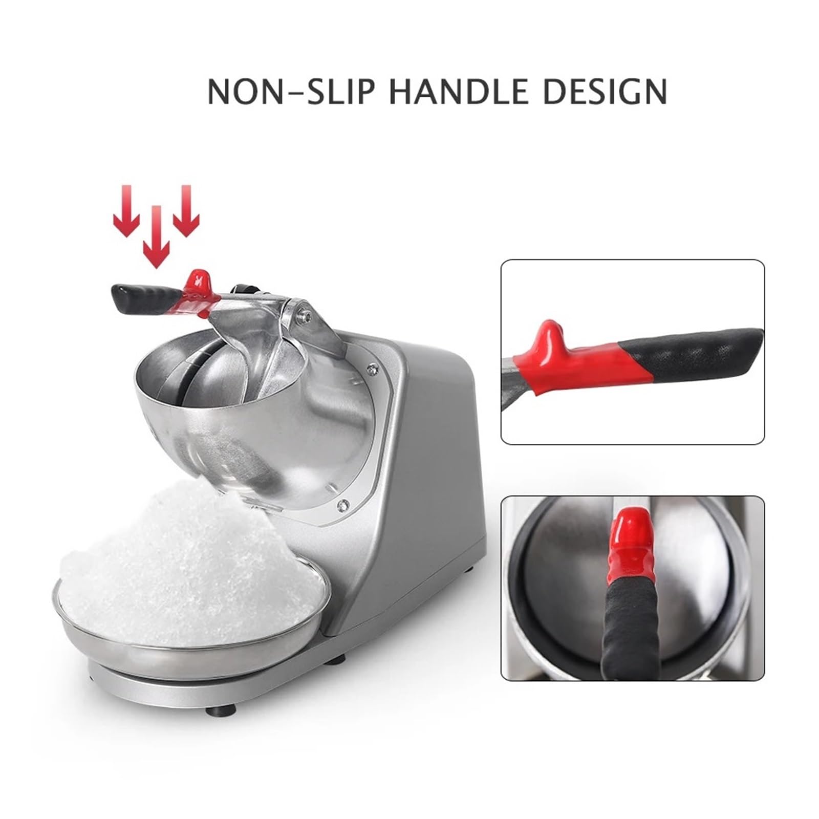 Tritaghiaccio Elettrico Potente Frullatore for Granite Coni di Neve Produzione Rapida Ghiaccio Ogni Occasione