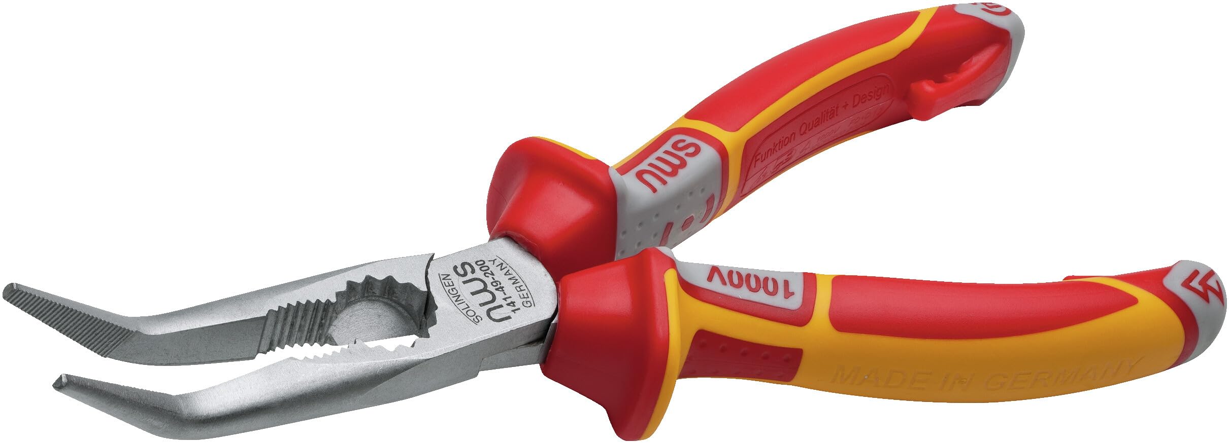 NWS 141-49VDE-205 - Alicate Boca semiredonda curva Serie 49 VDE Largo 205 mm