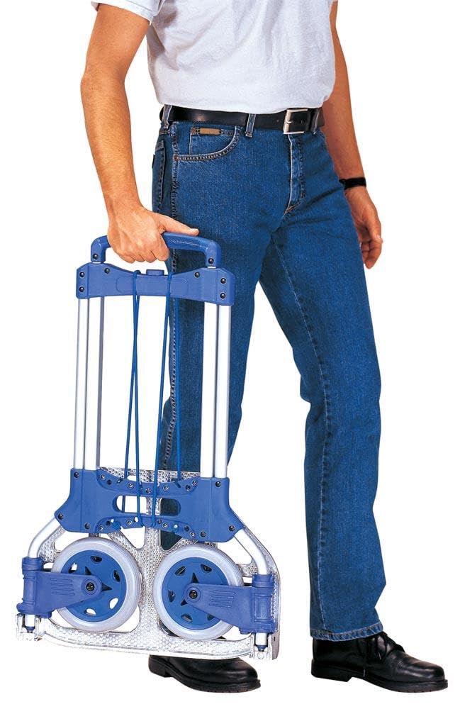 Fetra 1732 - Carrello portapacchi, portata fino a 125 Kg, 1090 x 488 x 500 mm, peso 5,2 Kg, blu
