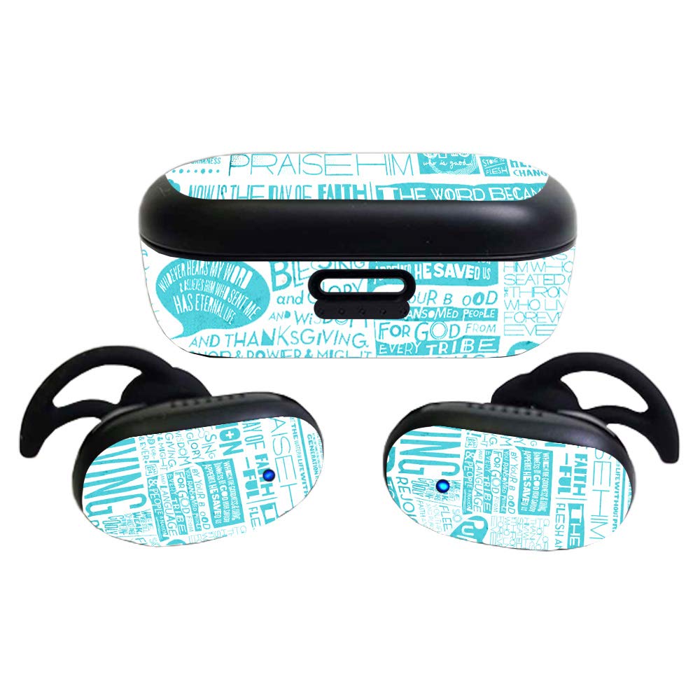 MightySkins Glossy Glitter Skin Compatible with Bose QuietComfort Earbuds (2020)