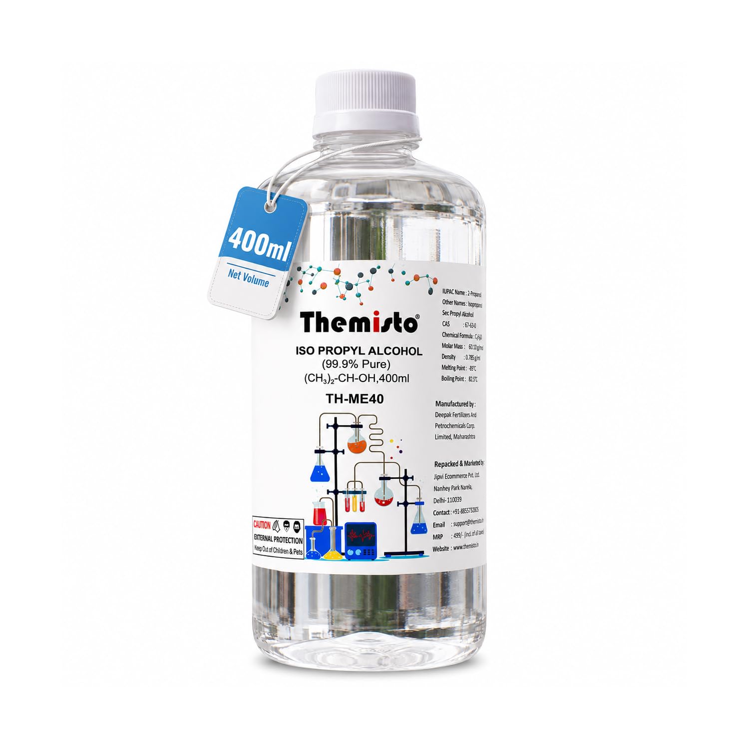 Themisto IPA ISO PROPYL RUBBING ALCOHOL (99.9% Pure) (TH-ME40) 400ML-image-26