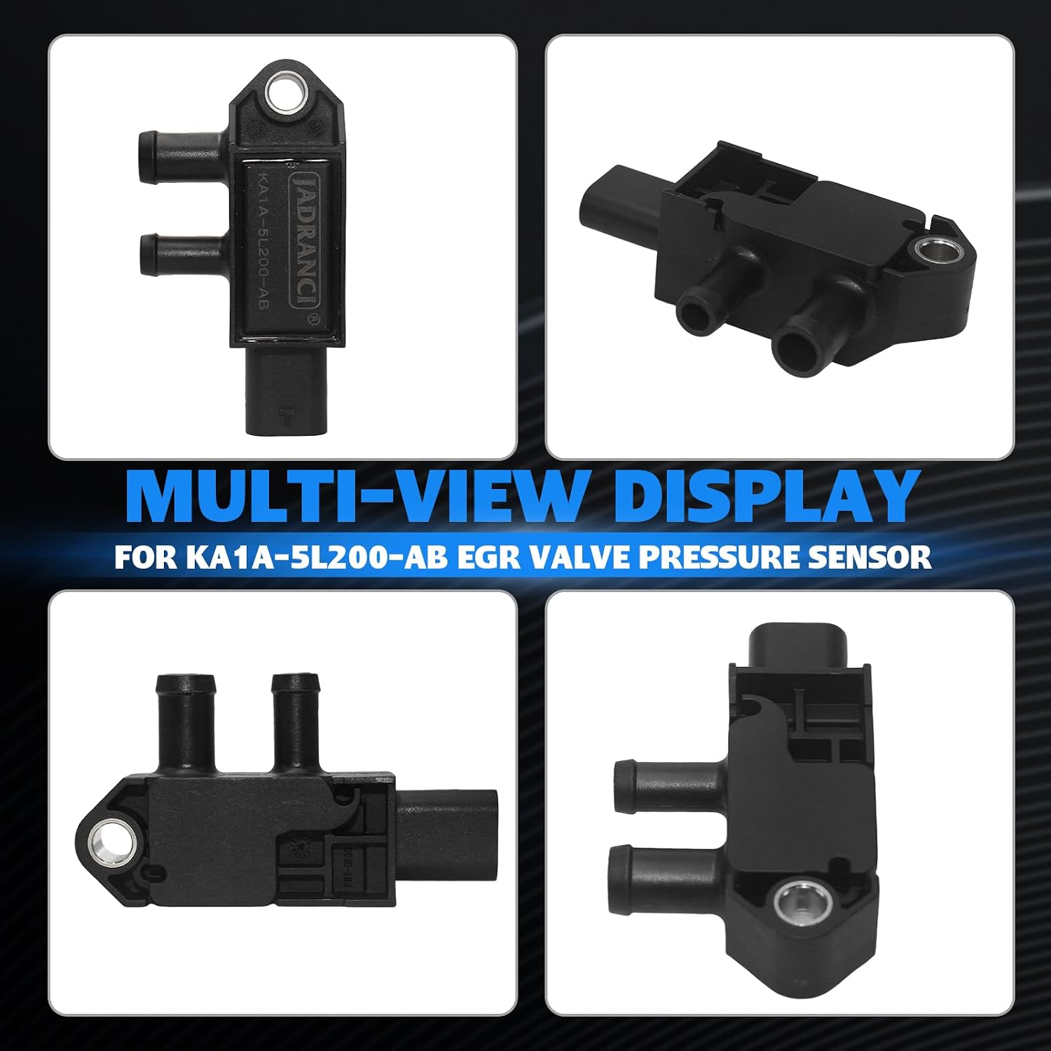 KA1A-5L200-AB EGR Valve Pressure Sensor for Ford Escape Explorer Expedition Ranger Bronco Sport Maverick Edge Lincoln Nautilus Corsair 2.0 2.3 2019-2025