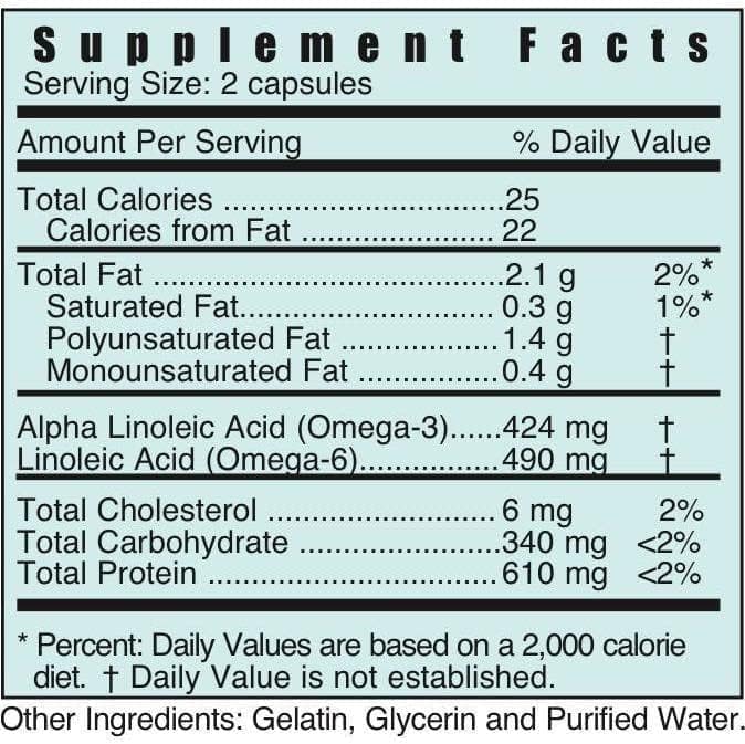 Systemic Formulas BFO - Borage/Flax/Fish Oil 60 Capsules Bio Nutriment #114. Rich and Natural Highly Potent Omega3 (DHA,EPA) + Omega 6 Essential Fatty acids