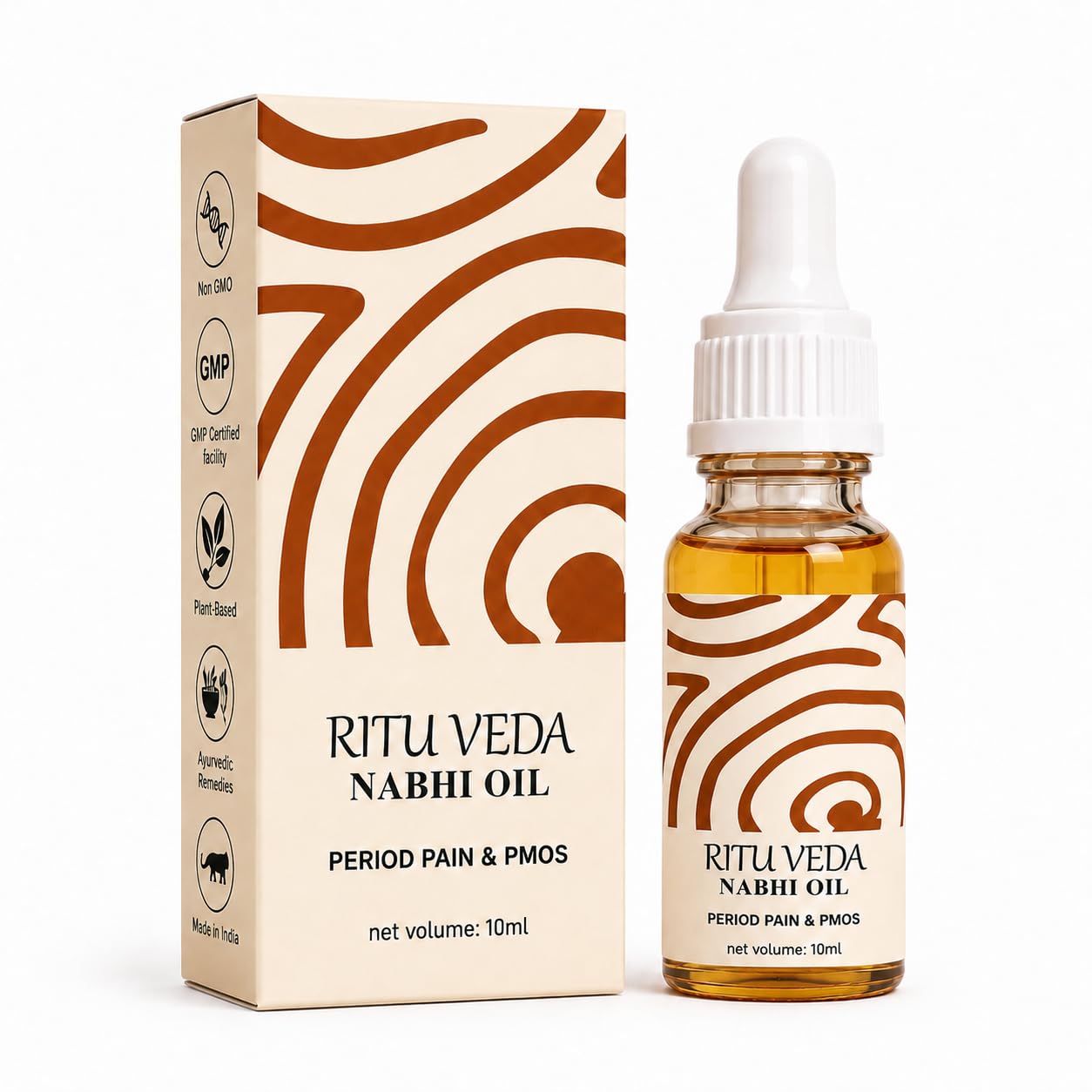 Ananta Arogya Ritu Veda Ayurvedic Nabhi Oil for Women | Period Pain and PMOS | Hormonal Wellness & Feminine Well-Being Support | Herbal Belly Button Oil | Daily Self-Care Ritual | 10ml-image-4