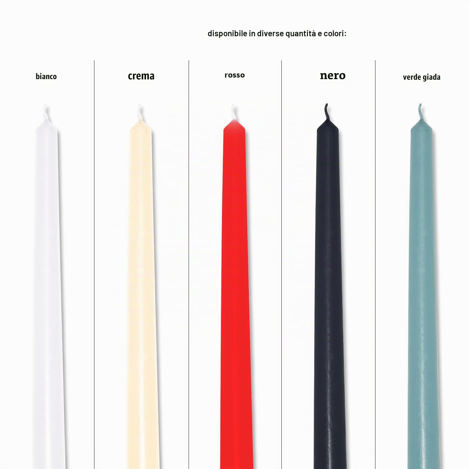 pajoma Candele color champagne, 50 pezzi, altezza 25 cm, durata circa 7 ore