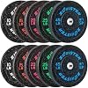 Bumper Plate Olympic Weight Plate High Bounce Bumper Weight Plate with Steel Insert Strength Training Weight Lifting Plate