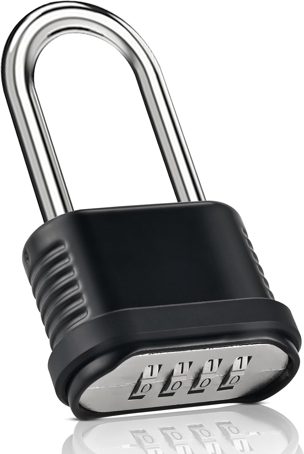 Cerradura de combinación de 4 dígitos resistente a la intemperie, grillete de 4.134 in de largo, resistente a la intemperie, cerradura combinada