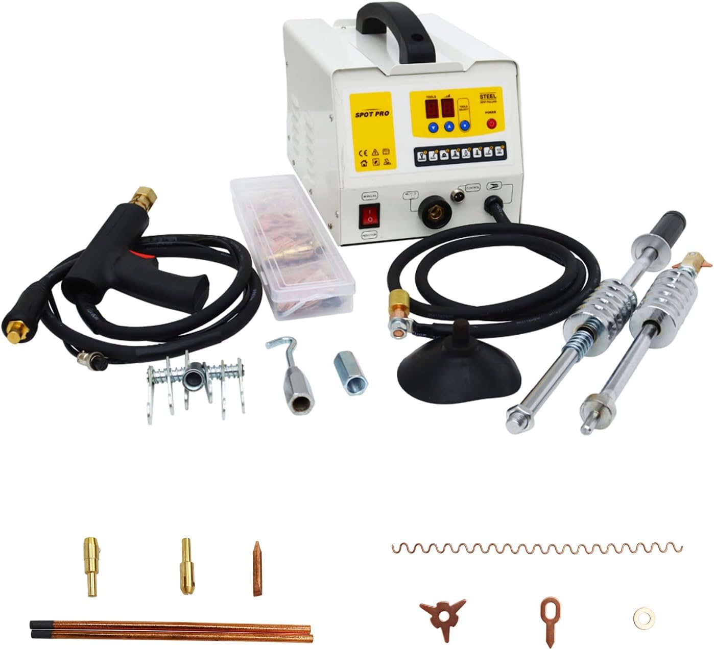 INTBUYING Steel Dent Pulling Machine, Spot Welder Dent Puller, Car Body Dent Repair Puller Dent Repair Kit for Car Truck Dent Repair Intelligent, 220V