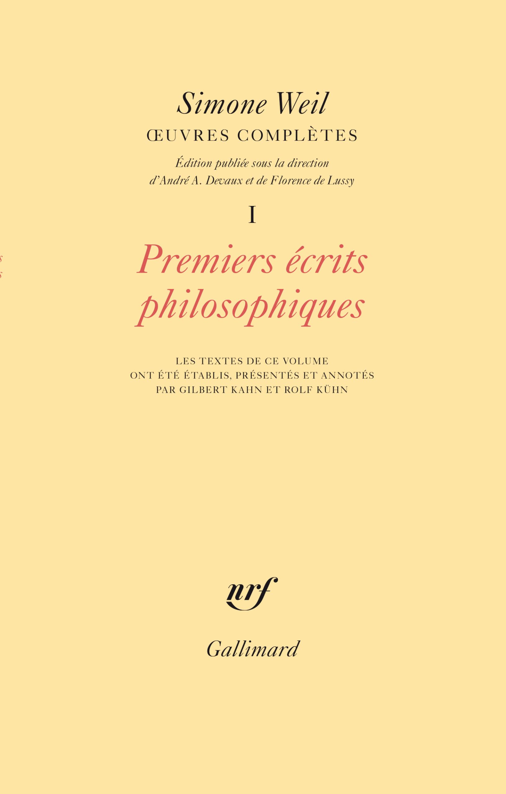 洋書 Simone Weil oevres completes VI Cahiers Œuvres complètes (Tome 6 Volume 1)-Cahiers (1933 - Septembre