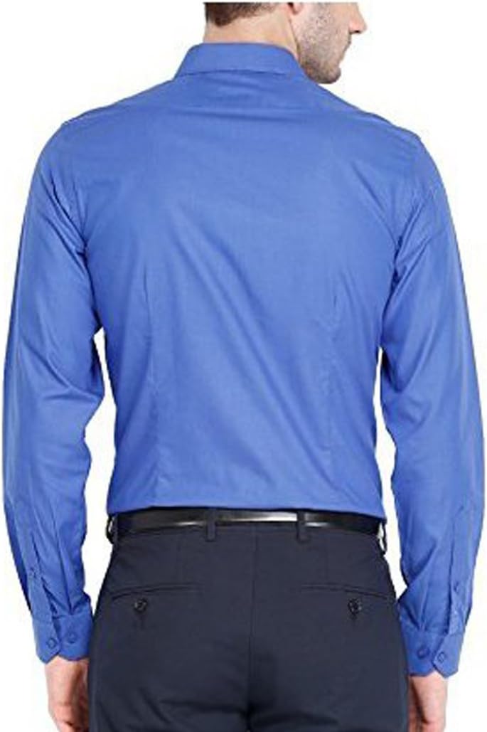 Royal Kurta Men's Formal Shirt 38 Blue