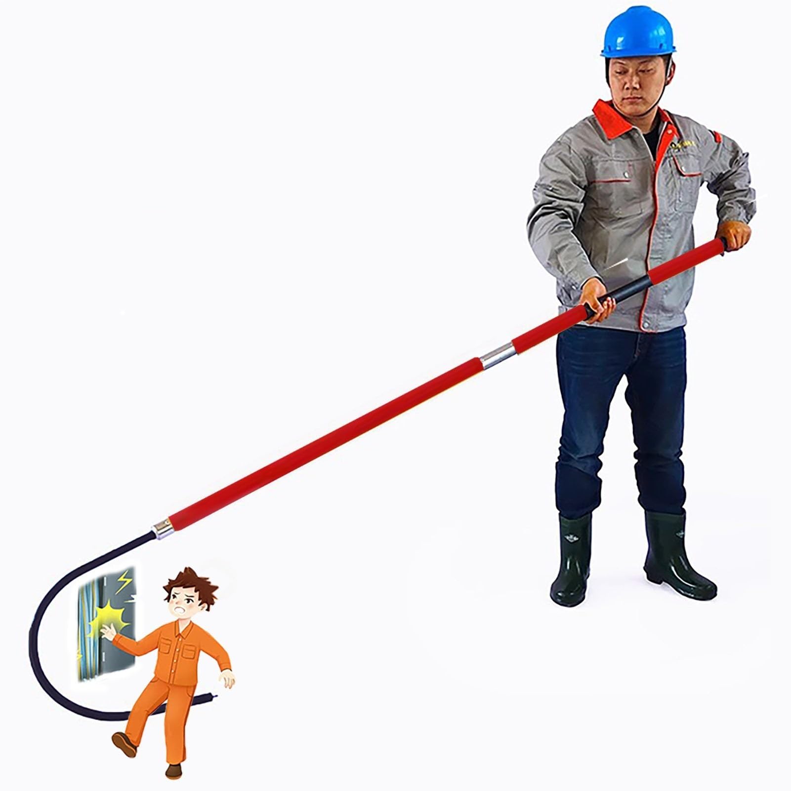 Pértiga de rescate dieléctrica para centrales eléctricas