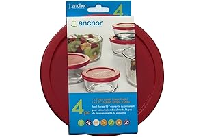 Anchor Hocking Replacement Lids for 1-Cup Dishes
