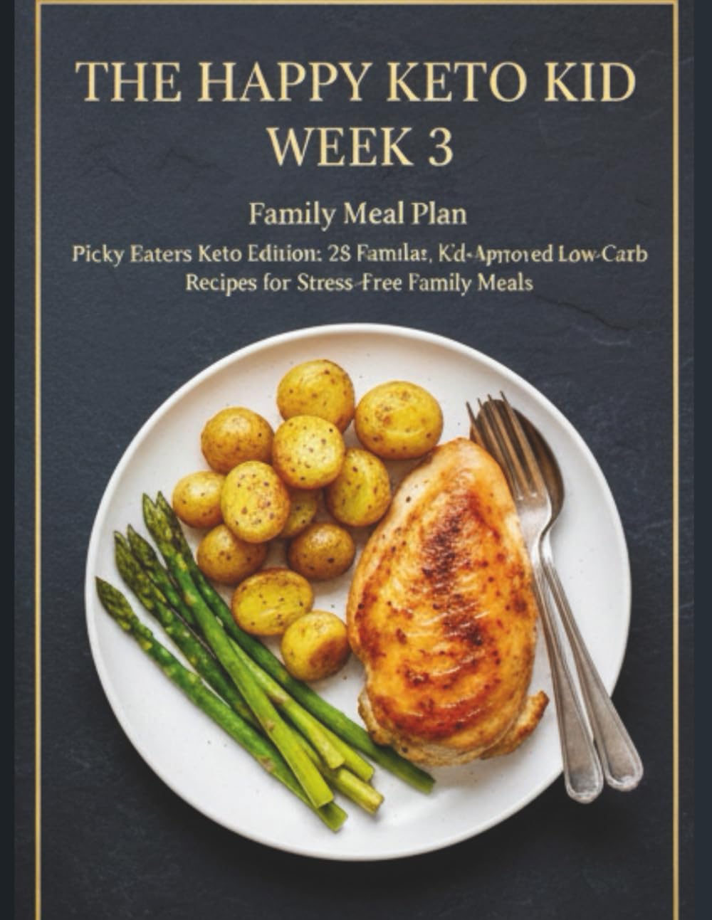 The Happy Keto Kid: Week 3 Keto Kids Menu: 28 Brand-New, Kid-Approved Low-Carb Recipes with a Complete 7-Day Meal Plan, Shopping List & Quick Parent Swaps.