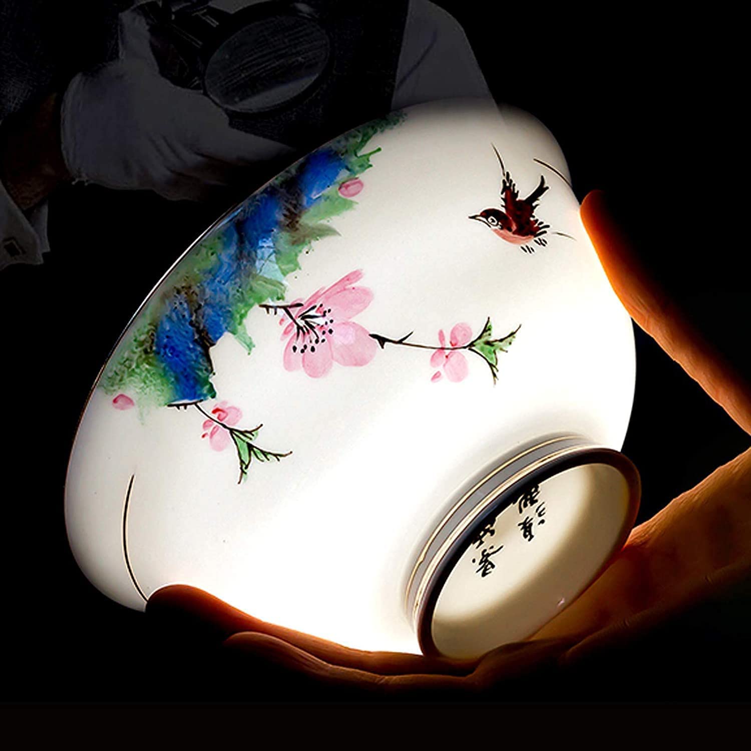 H3TF5J Luksusowy ceramiczny zestaw zastawy stołowej, 50 sztuk kości w Chinach, zastawa stołowa, Wysoka temperatura Zdrowa porcelana, prezent ślubny i parapetacyjny, projektowanie w stos