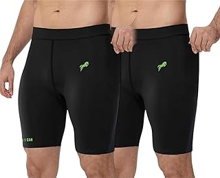 JUST RIDER Swimming Shorts for Men Black Swimming Costume for Men Swimming Trunk (Pack of 2)