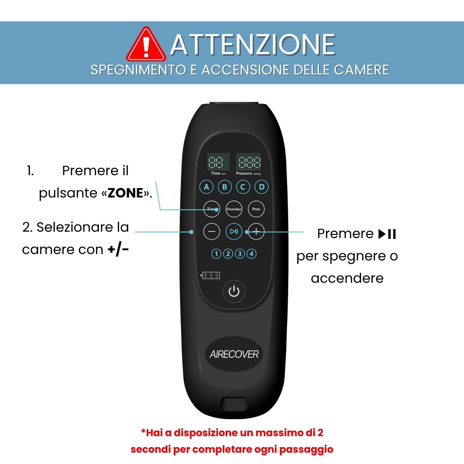 Pressoterapia Linfodrenaggio,Massaggiatore Gambe Wireless per Dolori e Circolazione, Rilassamento Muscolare & Recupero, con 4 Camere, 30-250 mmHg, 4 Modalità, Batteria 3h (L)